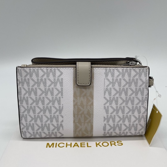 Michael Kors Large Double Zip Wallet Wristlet - Picture 4 of 7